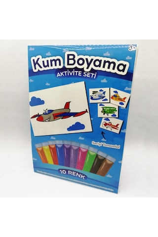 Süper Jet Uçak Kum Boyama Aktivite Seti Süper Jet Uçak Kum Boyama Aktivite Seti