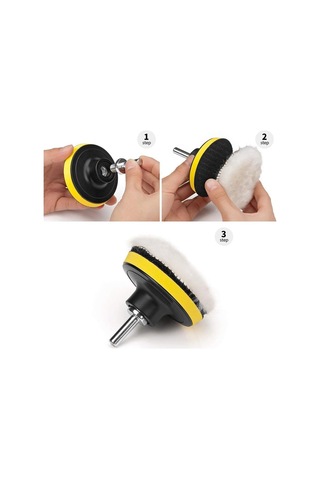 22 Adet 3 İnçlik Araba Cilalama Süngeri Araba Cilalama Seti Ve Araba Cilalama Adaptör Kiti