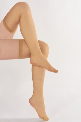 Nbb Kadın Ten Rengi Fine Diz Üstü Çorap-Ten Ten Rengi