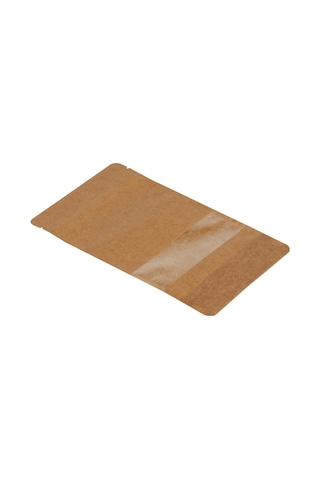 Packanya Kraft Dar Pencereli Doypack 500'lü 13 x 22.5 + 3.5 CM