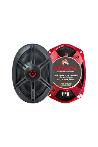 Foxx Fx-md69 Oto Midrange Oval 6x9 İnç 900 Watt 120w Rms Kapaklı 2 Adet