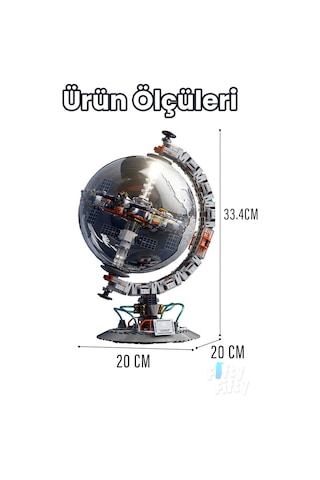 Jaki Space Pop Serisi Sertifikalı Dünya Haritası 770 Parça Oyucak Yapım Seti -ffjkck006