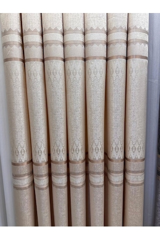 Nivemeshome Damla Ft614337 V-101 Krem 1/3 Sık Pileli Fon Perde Apm Çok Renkli