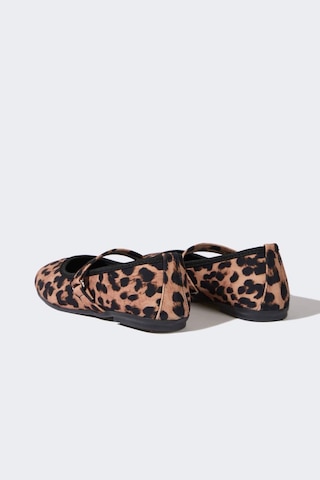 DeFacto Kız Çocuk Leopar Desenli Slip On Düz Taban Babet E7807A825SMKR1 Çok Renkli