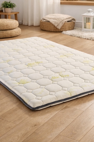 Aloe 5cm Sünger Şilte 150x200 Ped Yatak Şiltesi Pedi Topper Katlanabilir Katlanır