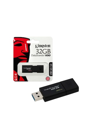 Kingston DataTraveler 100 G3 DT100G3/32GB 32 GB Usb 3.0 Flash Bellek