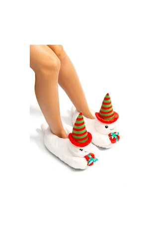 Twigy Ee0552 Tw Dalla Beyaz Kadın Panduf Beyaz