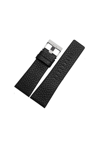 24Mm Diesel Saat Uyumlu Siyah Renk Hakiki Deri Saat Kordonu
