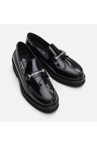 Hotiç Hakiki Deri Siyah Kadın Loafer 01ayh291740a100 Siyah