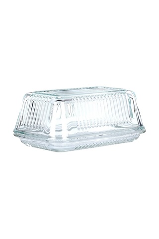 Mutfakta Saklama Ve Servis İçin Cam Kapaklı Tereyağı Kutusu Jsr -