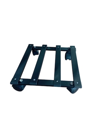 Tekerlekli Saksılık Metal Hareketli Çiçek Standı 30 X 30 Cm Saksı Altlığı Holtech Diğer