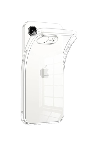 Apple Uyumlu iPhone Bikapak Eco Silikon 16e Şeffaf Kapak