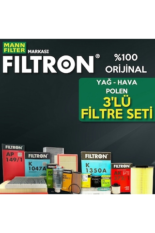 Fiat Linea 1.3 Jtd Euro5 Filtron Filtre Bakım Seti 2012-2017 3Lü 553225159