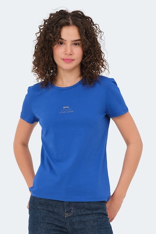 Slazenger Vıraj 3 Lü Set Kadın Tişört Bej - Saks Mavi- Su Yeşili