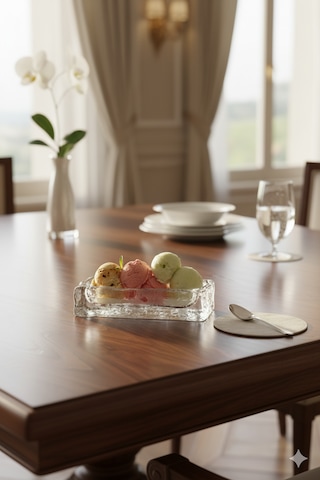 Nude 25368 Ice Cube Dondurma Servis Tabağı Kristal, 18 Cm