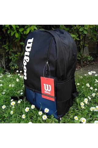 Shopiolog Wilson Lacivert Sırt Çantası Unisex Çift Gözlü Çanta Lacivert