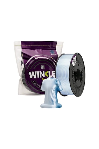 Winkle Pla Silk Multicolor Filament Blue Whıte 1.75mm 1 Kg