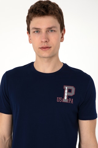 U.S. Polo Assn. Erkek Regular Fit Bisiklet Yaka Lacivert Tişört 50306897-VR033
