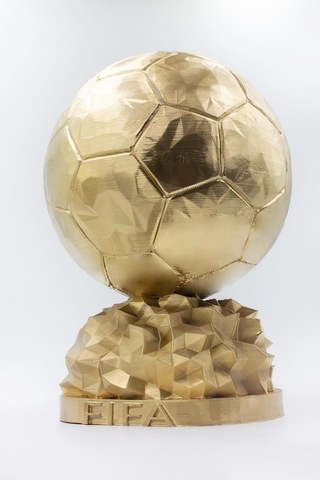 Fıfa Ballon D'or Maketi Gold Kaplama 20 Cm Kaliteli