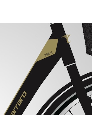 Carraro Tiffany 7.0 28"jant 50 Cm 7 Vites Kontra Fren Şehir Bisikleti Mat Siyah Hardal Bukalemun Mor
