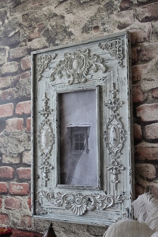 Neiwel Vintage Azes Resim Ve Ayna Çerçevesi Beyaz