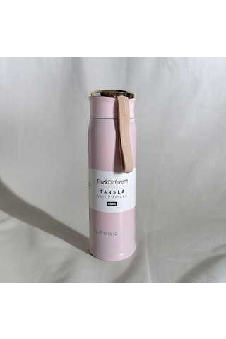 Classıc Stainless Steel Yandan Tutmalı Günlük Şık 450 ML Pembe