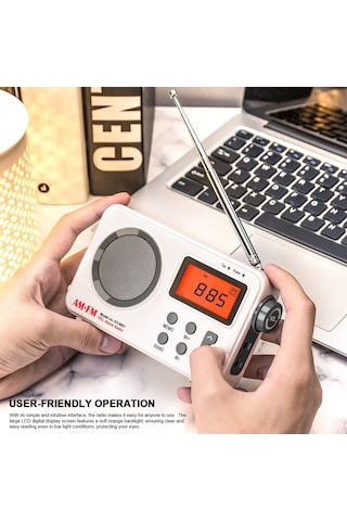 Springsun Taşınabilir Am/fm Radyo Lcd Ekranlı Stereo Radyo Pil Ve Usb İle Çalışır