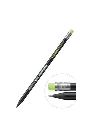 Stabılo Hb Silgili Kurşun Kalem 4'lü Set 366116456 Siyah