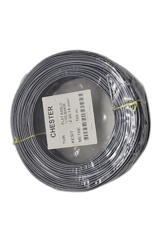 100 Metre Tam Bakır Telefon Kablosu 2x0.14mm Flat Köken Kablo Adsl Modem İnternet Hattı Kablosu
