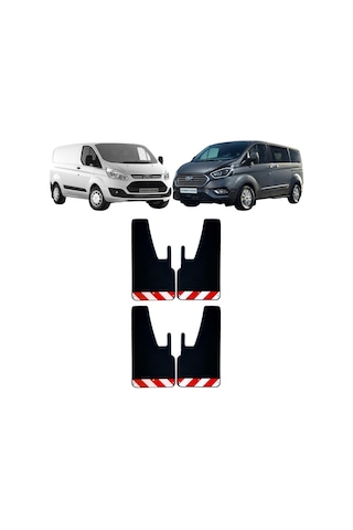 Ford Transit Tourneo Custom Kırmızı-beyaz Fosforlu 4'lü Paçalık Çamurluk Tozluk Frd0fx02802