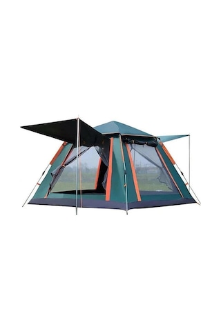 Yek Outdoor 4 Kişilik Tam Otomatik Tenteli Kamp Çadırı 240x240x160 Yeşil