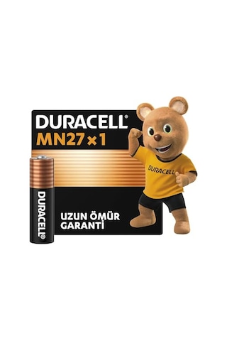 Duracell Mn27 Alkalin Özel Pil Tekli 12v A27 L828 , Uzun Kullanım Ömrü li, Uzaktan Kumandalarda, Kablosuz