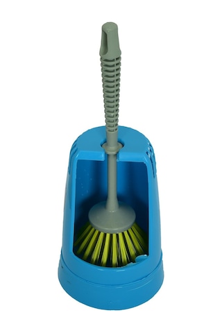 Zambak Plastik Muhafazalı Wc Tuvalet Klozet Fırça Takımı Karışık