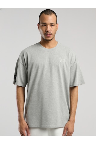 Everlast Ever Essentials Oversize Gri Melanj Erkek Tişört Gri Melanj
