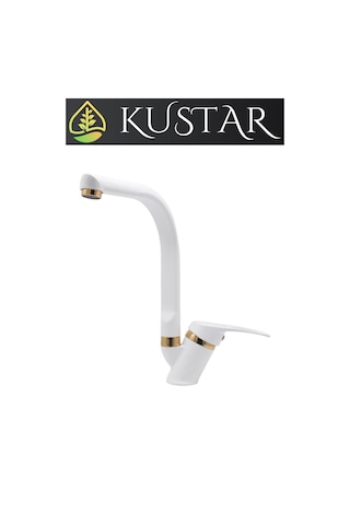 Kustar Tyal Gold Beyaz Mutfak Evye Bataryası
