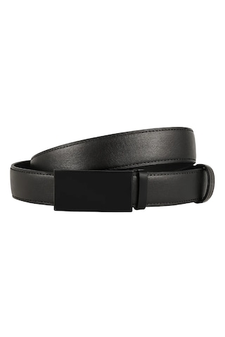 Erkek Kemer Deliksiz Otomatik Raylı Siyah Tokalı