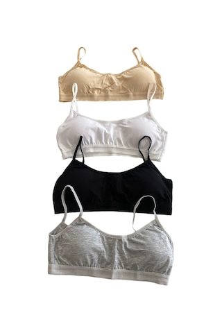Underwear Bodyway 4'lü Ip Askılı Petli Kadın Büstiyer