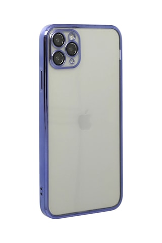 Newface - 512 - iPhone Uyumlu 11 Pro Max Kılıf Razer Lensli Silikon - Csmo-tex - - Mor