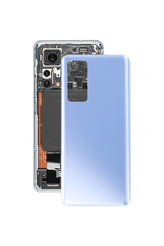 Xiaomi 12 İçin Cam Arka Kapak Mavi