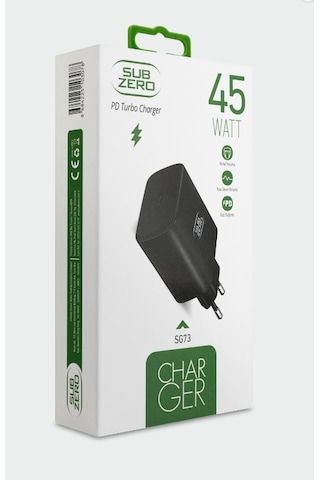 Subzero Sg73 45w Pd Turbo Ev Şarj Başlığı Siyah