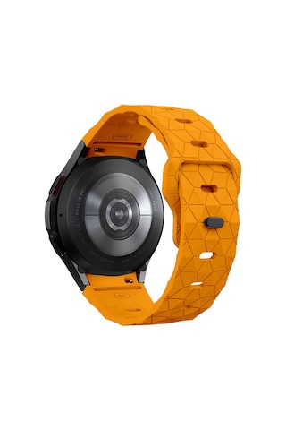Galaxy Uyumlu Waych 5 44mm Krd-116 20mm Futbol Desenli Spor Tasarımlı Silikon Kordon