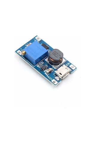 Mt3608 Micro Usb Dc-dc Voltaj Yükseltici Modül - Usb Soketli - 2a