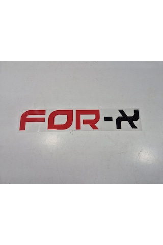 For-x Sticker - For-x Araba Camı Sticker - 4.5cm X 25cm - For-x Arma Sticker