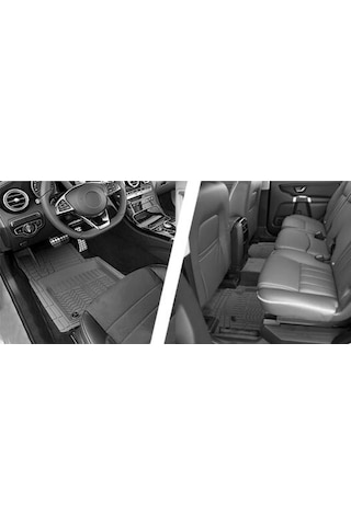 Volkswagen Passat B7 2010-2014 Araca Uyumlu Prof Derin Havuzlu Gri Oto Paspas Takımı