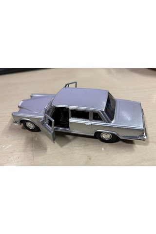 Oyuncak Metal Model Araba 1/36 Çek Bırak Gümüş Gri 1963 Mercedes Benz 600