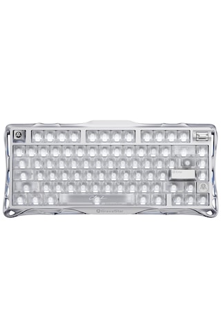 Gravastar Mercury V75 Manyetik Switch Gaming Klavye, Kablolu, İngilizce Q, Silver Frost