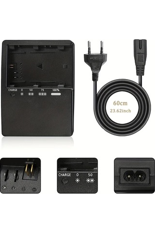 Xuweiwei Edekoy Lc-e6 Ab Tak Lc-e6 Sarj Cihazi Canon Eos Kameralar Icin 100-240v Genis Voltaj Ac Adaptoru Avrupa Fisi Kompakt Tasarim