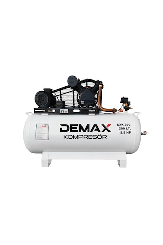 Pistonlu Hava Kompresörü 12 Bar 300 Lt 5.5 Hp Demax