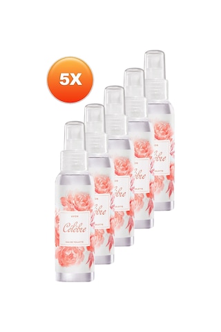 Avon Celebre Kadın Vücut Spreyi EDT 100 ML x 5