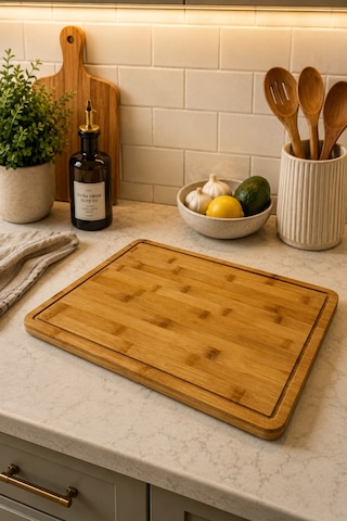 Cutler - Bambu Kesme Tahtası 39 Cm Bambu